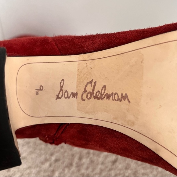 Sam Edelman HAI Knee High Suede Boot Paprika 9.5 - Picture 10 of 10